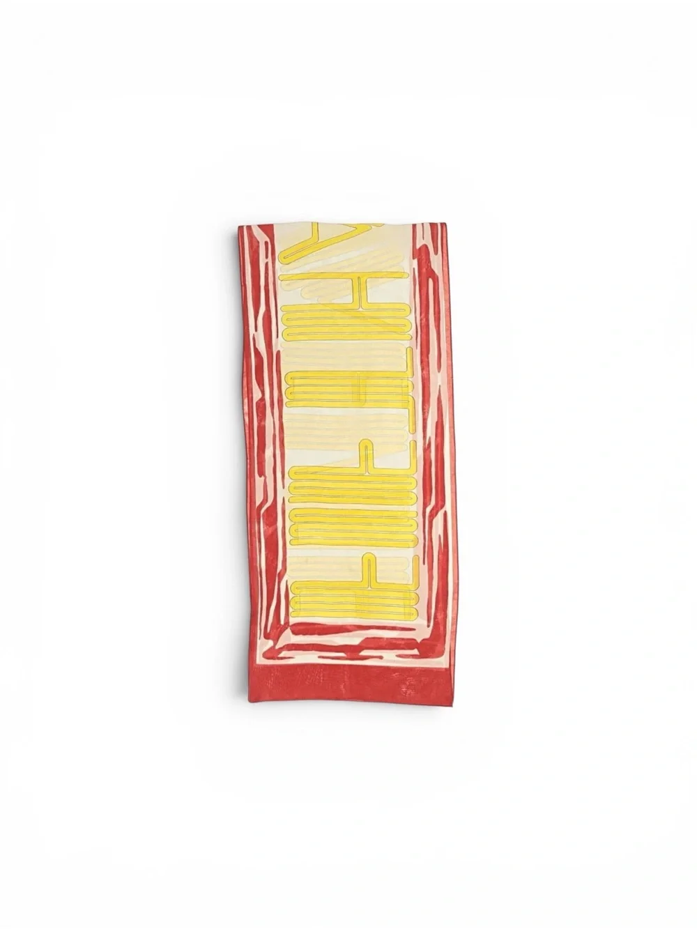 Stylish Red and Yellow Printed Women's Scarf